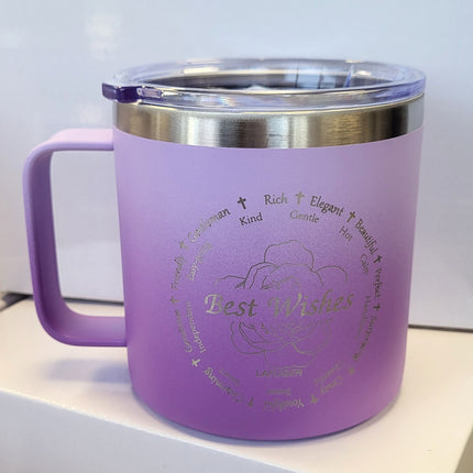 LAFUGER Insulated Stainless Steel Coffee 14 oz Inspirational Mug