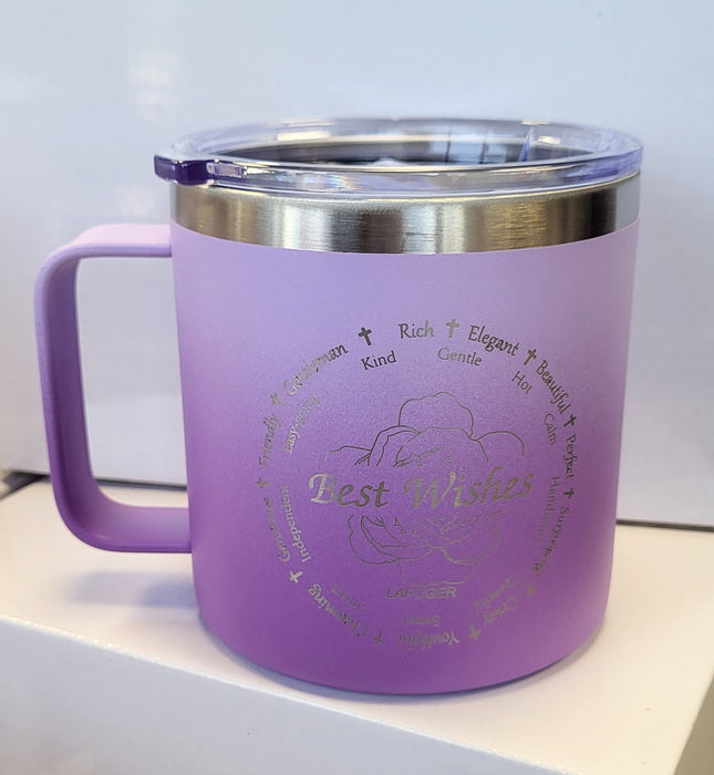 LAFUGER Insulated Stainless Steel Coffee 14 oz Inspirational Mug