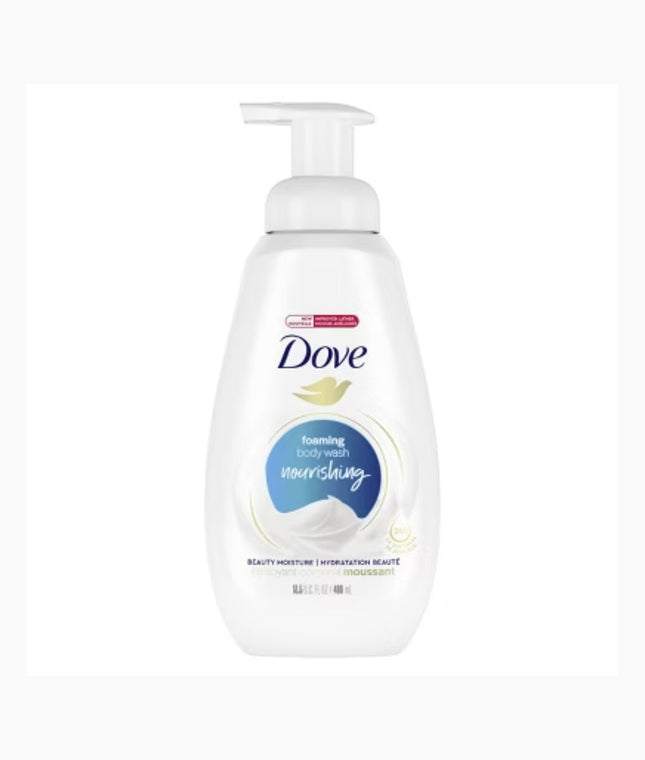 Dove Beauty Deep Moisture Shower Foam Body Wash for Dry Skin, 400ml