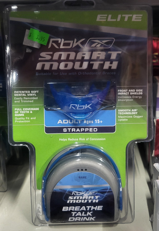 REEBOOK Adult Ages 15+ Elite Strapped Smart Mouth Guard
