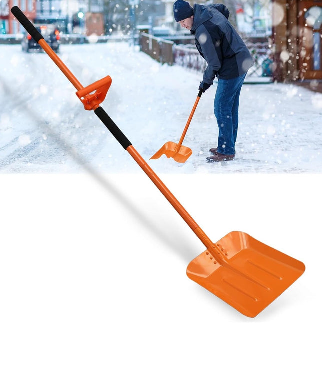 ABtool
Snow Shovel for Driveway, Ergonomic Snow Shovel for Removing Snow & Ice with 70in Long Adjustable Handle, Heavy Duty 13inch Wide Blade Metal Shovel for Car, Outdoor, Emergency, ORANGE