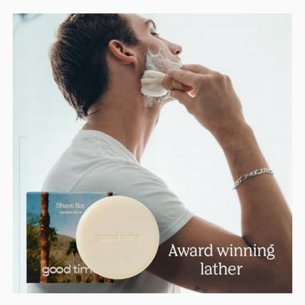 Good Time Moisturising Shave Bar - Close Shaves & Soft Skin Unisex - Bergamot  Eucalyptus & Musk