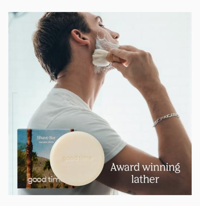 Good Time Moisturising Shave Bar - Close Shaves & Soft Skin Unisex - Bergamot  Eucalyptus & Musk