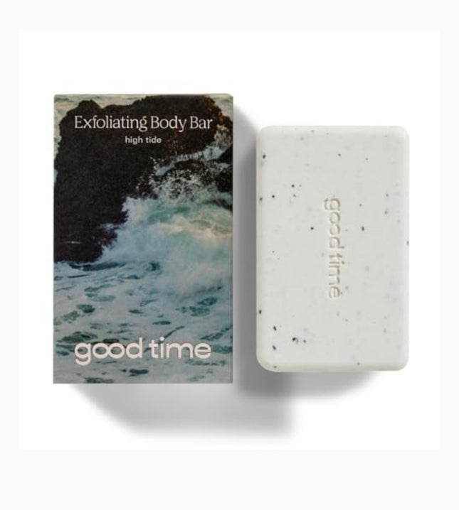 GOOD TIME Exfoliating Body Bar - Buffs  Smooths for Clean & Hydrated Skin - Eucalyptus - Pre-Shave