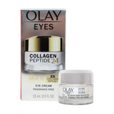 Olay Eyes Collagen Peptide 24 MAX Eye Cream, Fragrance-Free, 0.5 oz