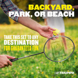 Triumph 4-Player Badminton Racket Set 35-7119-2