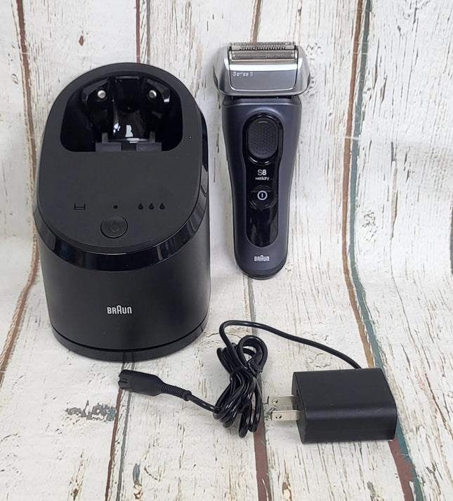 BRAUN S8 Series Wet & Dry Electric Shaver with Charger & smart Center