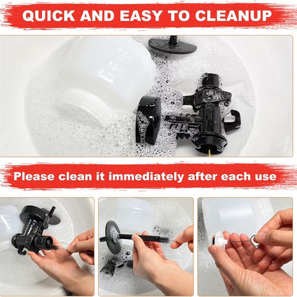 Paint Sprayer, 700W Home HVLP Electric Paint Spray Gun with 1200ml Container, Paint Gun with 4 Nozzle Sizes, Lightweight, Easy Spraying and Cleaning Perfect for Painting Project, Furniture - RED