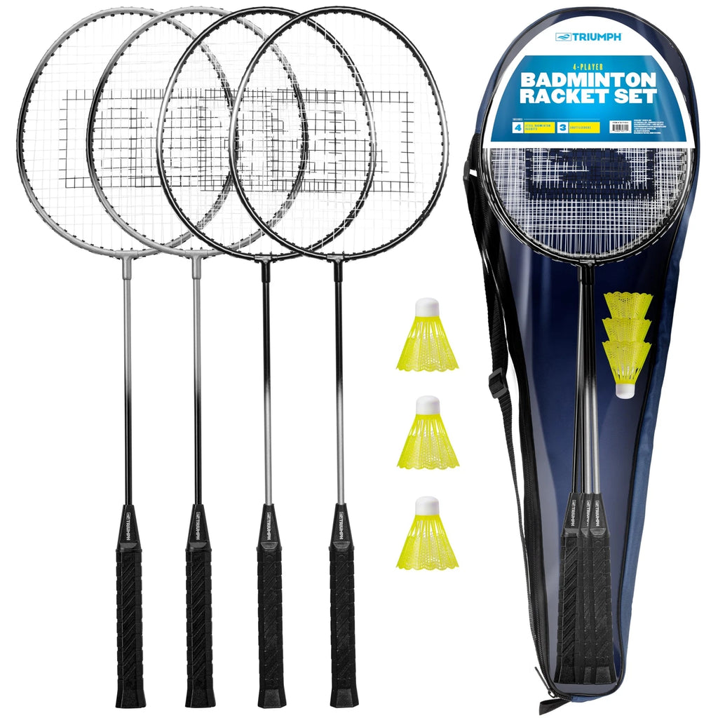 Triumph 4-Player Badminton Racket Set 35-7119-2
