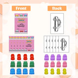 ONEHAUS 24 Pcs Valentines Cards Kids with Car Shaped Crayon