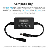 NICREW Single Channel LED Light Timer for Aquarium, LED Digital Dimmer