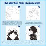 Plant Bubble Plant Hair Coloring Shampoo 3 In 1 Hair Coloring Shampoo Dye Long-lasting Effective Shampoo