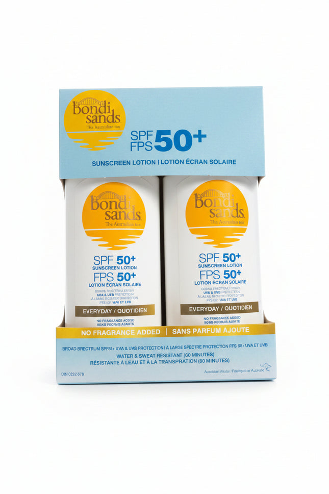 2Pack Bondi Sands Sunscreen Lotion SPF FPS 50+, 500ml Each