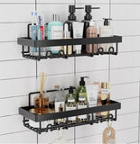 2 PACK Adhesive Bathroom Shower Caddy with Soap Holder