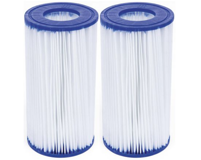 Flowclear Bestway 2 Psck Pool Filter Cartridge (Type Iii, Type a/C), 4 in x 10 in
