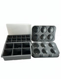 Quikobo Ice Cube Tray, Ice Trays for Freezer with Lid, 3 Pack Silicone Tray