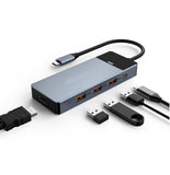 USB-C 5 IN 1 Hub with 4K HDMI Output & 3 USB 3.2 Ports