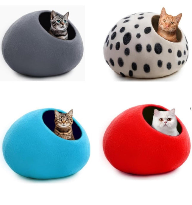 Woolygon Wool Cat Cave Beds