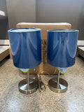 Hometrends Accent Lamp Navy Set of 2