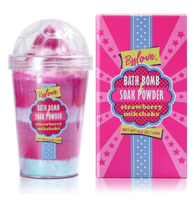 Bfflove Bath Bombs Strawberry Milkshake Gift Set 14.5oz