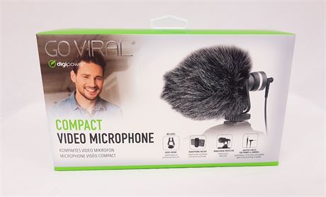 NEW SEALED, Digipower DP-M35 Compact Video Microphone