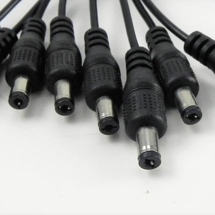 CCTV Security Camera 2.1mm 1 to 8 Port Power Splitter Cable Pigtails 12V DC