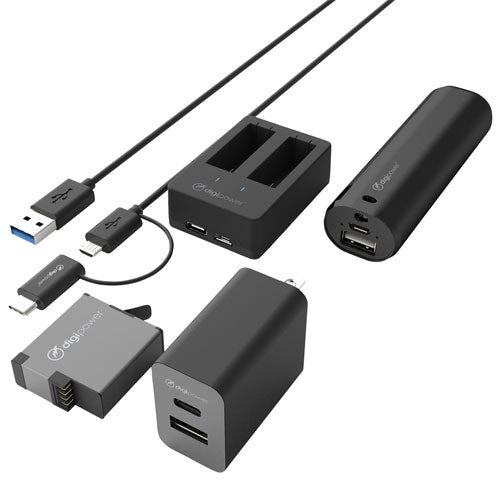NEW, DIGIPOWER 6-Piece Action Power Kit for GoPro, DPS-GPK600