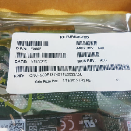 DELL F989F PERC 6/E 256MB SAS 6GB PCI-E RAID Controller
