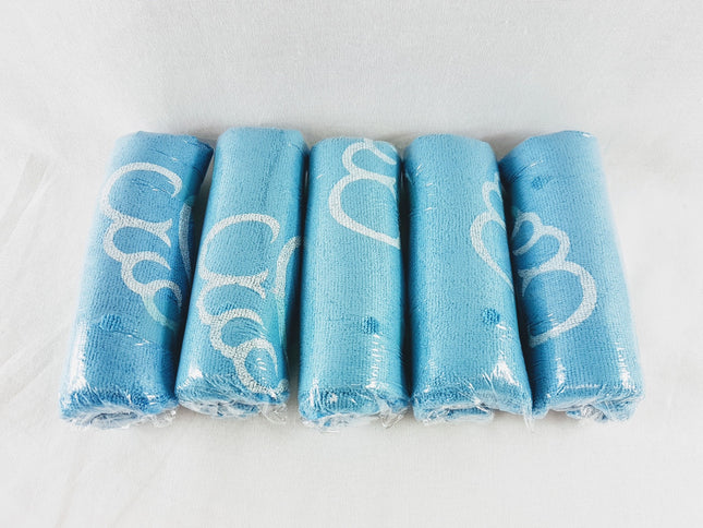 LOT OF 5 Blue Microfiber Cleaning Cloth for LED TV & Auto Detailing