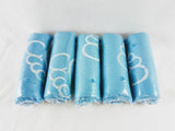 LOT OF 5 Blue Microfiber Cleaning Cloth for LED TV & Auto Detailing