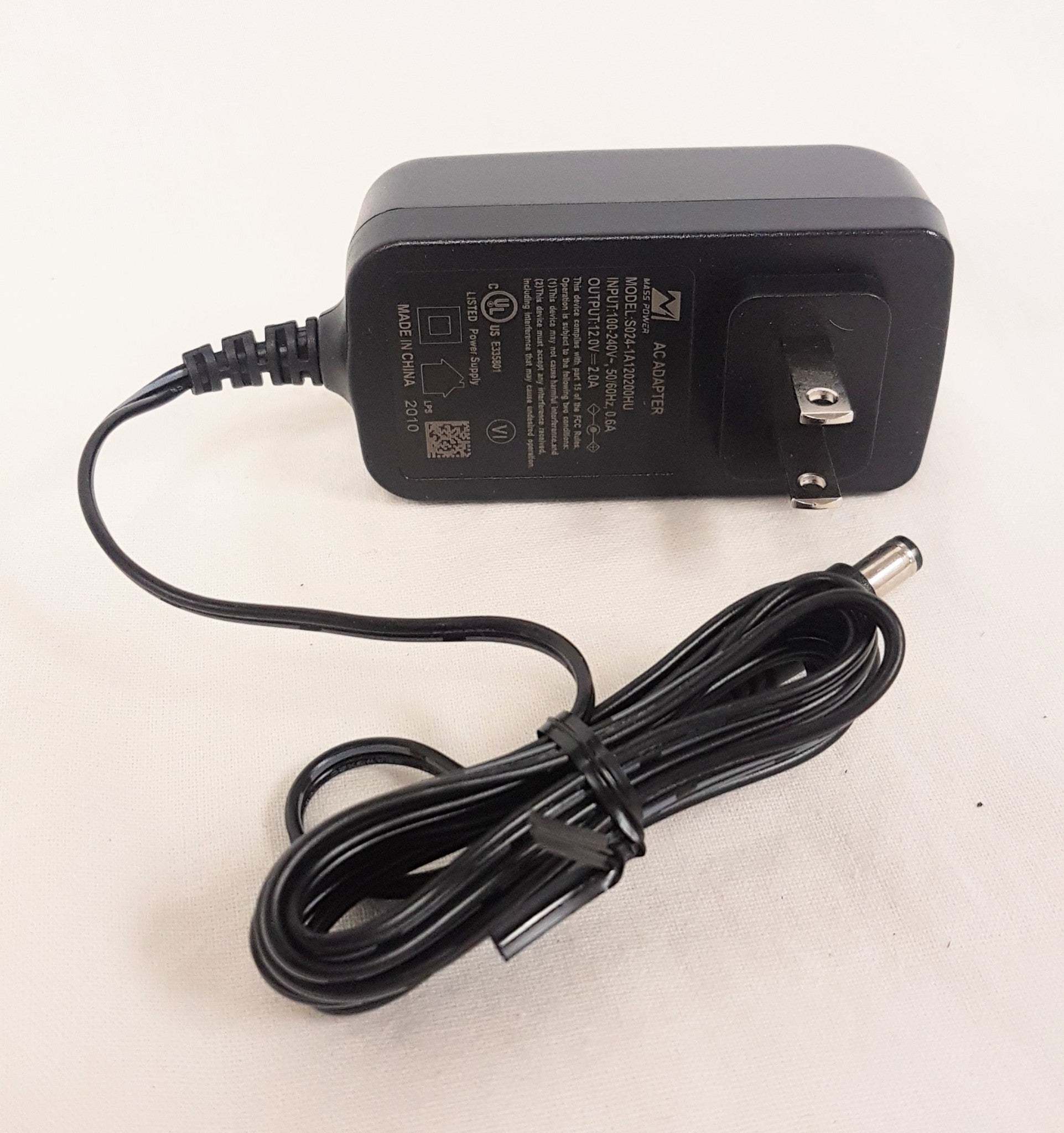 NEW, Mass Power #S024-1A120200HU Genuine AC Adapter