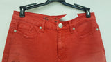 New DG2 by Diane Gilman Classic Stretch Skinny Jeans Red Size 4