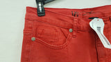 New DG2 by Diane Gilman Classic Stretch Skinny Jeans Red Size 4