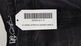 New DG2 By Diane Gilman Classic Stretch Skinny Jeans Black 16