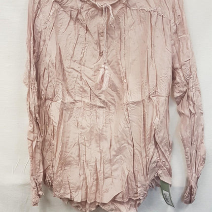 New GO Silk, Go Avant Garde Silk Blouse Peach 1X
