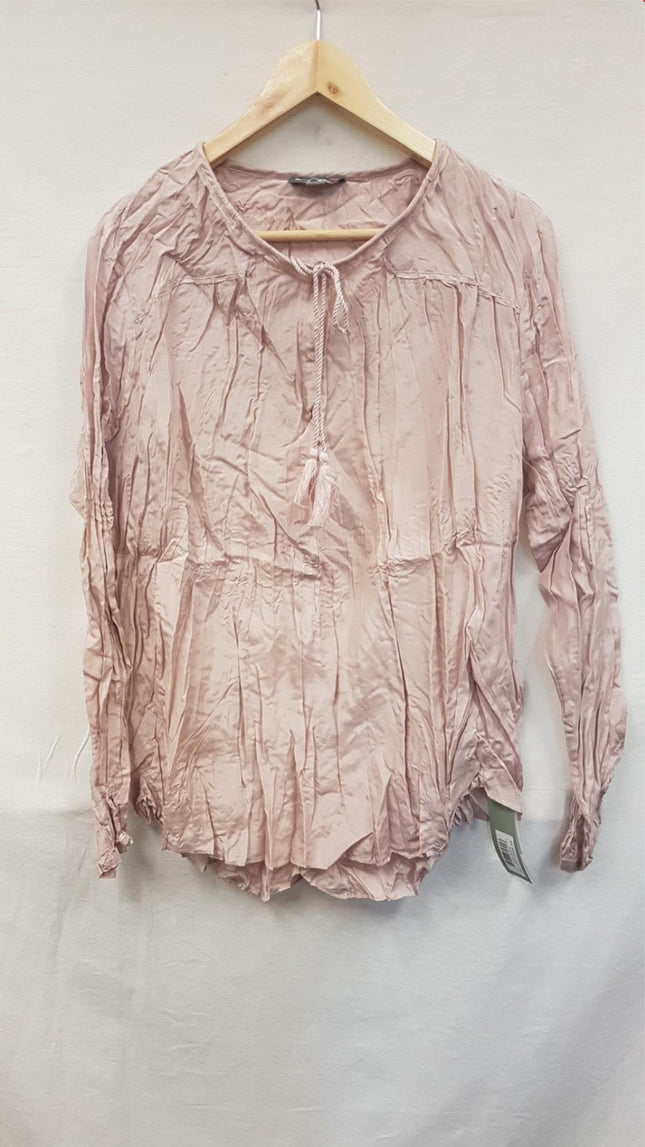 New GO Silk, Go Avant Garde Silk Blouse Peach 1X