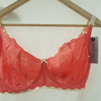 New Heidi Klum, Madeline Stretch Silk, Underwire Bra H76-835 Size 34FF/EU75FF