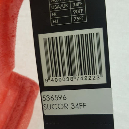 New Heidi Klum, Madeline Stretch Silk, Underwire Bra H76-835 Size 34FF/EU75FF