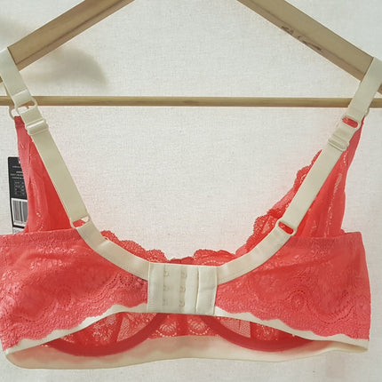 New Heidi Klum, Madeline Stretch Silk, Underwire Bra H76-835 Size 34FF/EU75FF