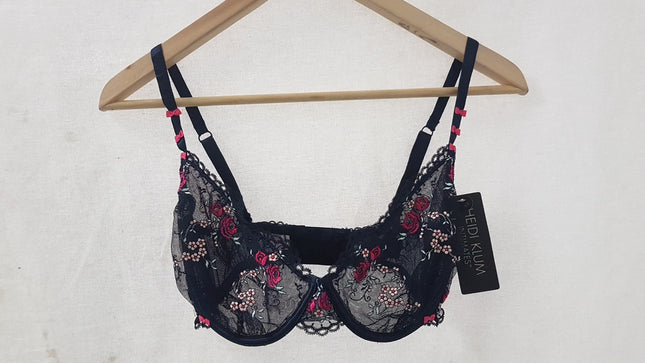 New Heidi Klum,Miami Glum Raspberry Sorbet Underwire Bra Size 32E/ EU70E