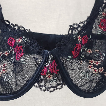 New Heidi Klum,Miami Glum Raspberry Sorbet Underwire Bra Size 32E/ EU70E