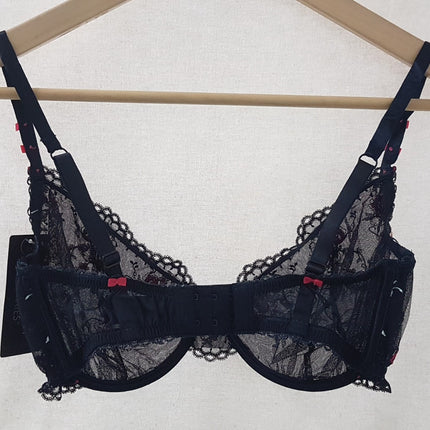 New Heidi Klum,Miami Glum Raspberry Sorbet Underwire Bra Size 32E/ EU70E