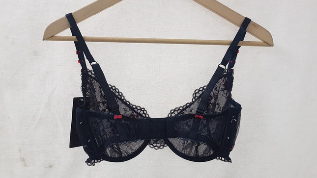 New Heidi Klum,Miami Glum Raspberry Sorbet Underwire Bra Size 32E/ EU70E