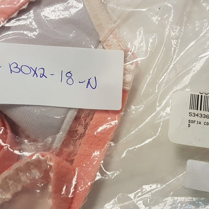 New Heidi Klum, Sofia Quartz Pink/Lilac Marble Contour Bra Size 32D/70D