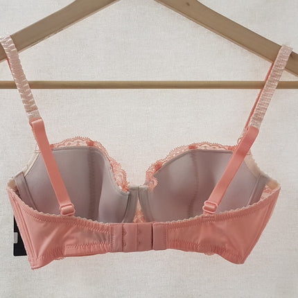 New Heidi Klum, Sofia Quartz Pink/Lilac Marble Contour Bra Size 32D/70D
