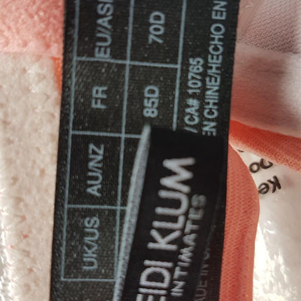 New Heidi Klum, Sofia Quartz Pink/Lilac Marble Contour Bra Size 32D/70D