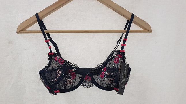 New Heidi Klum, Miami Glam Raspberry Sorbet Underwire Bra Size 32B/EU70B