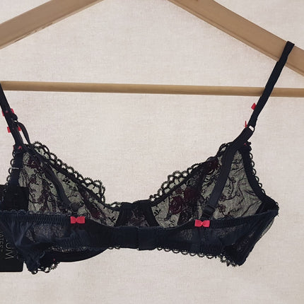 New Heidi Klum, Miami Glam Raspberry Sorbet Underwire Bra Size 32B/EU70B