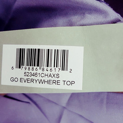 New GO SILK, Go Everywhere Top Charcoal XS