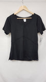 New N Natori, N Power V-Neck Active Shirt Black M/M